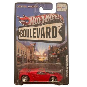 Hot Wheels Boulevard Series Vector W8 Twin Turbo Die-Cast Car Red Metal/Metal